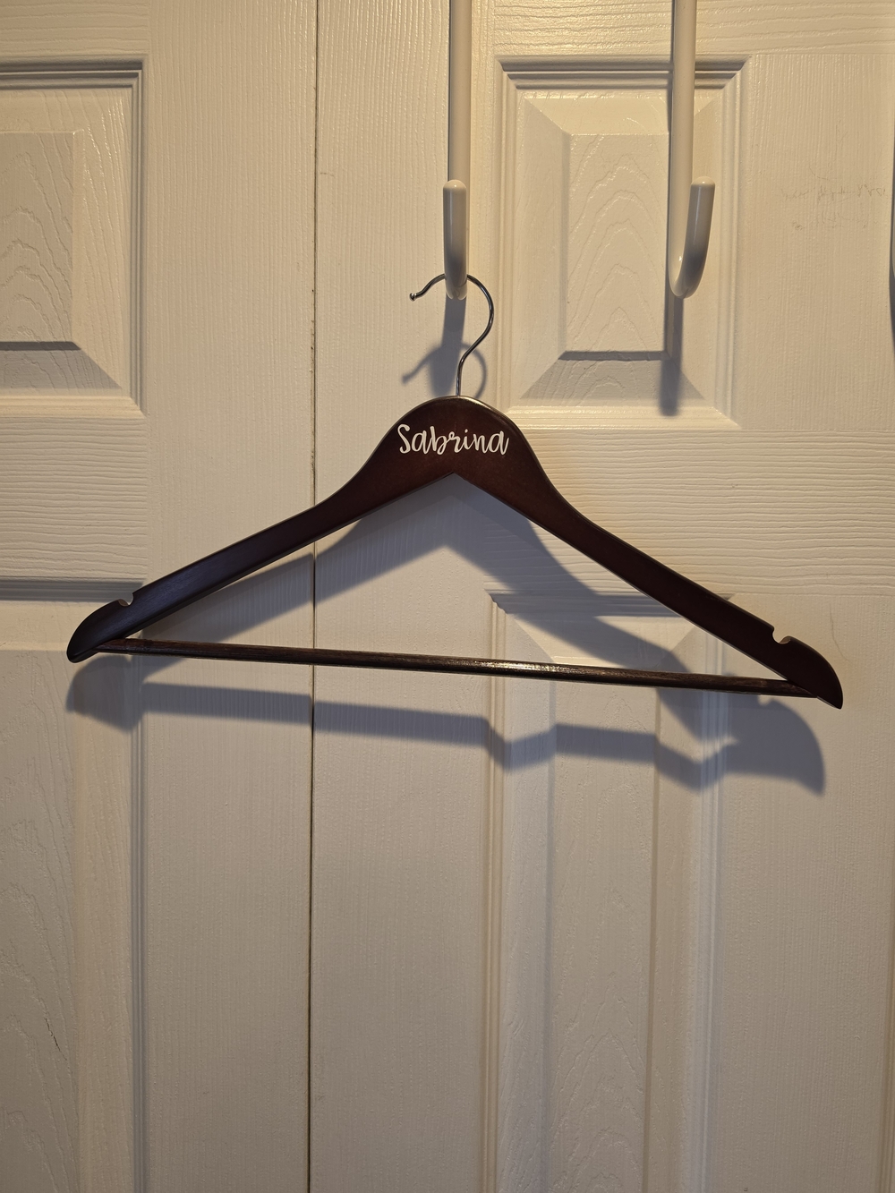 Personalized Dark Brown Wooden Wall